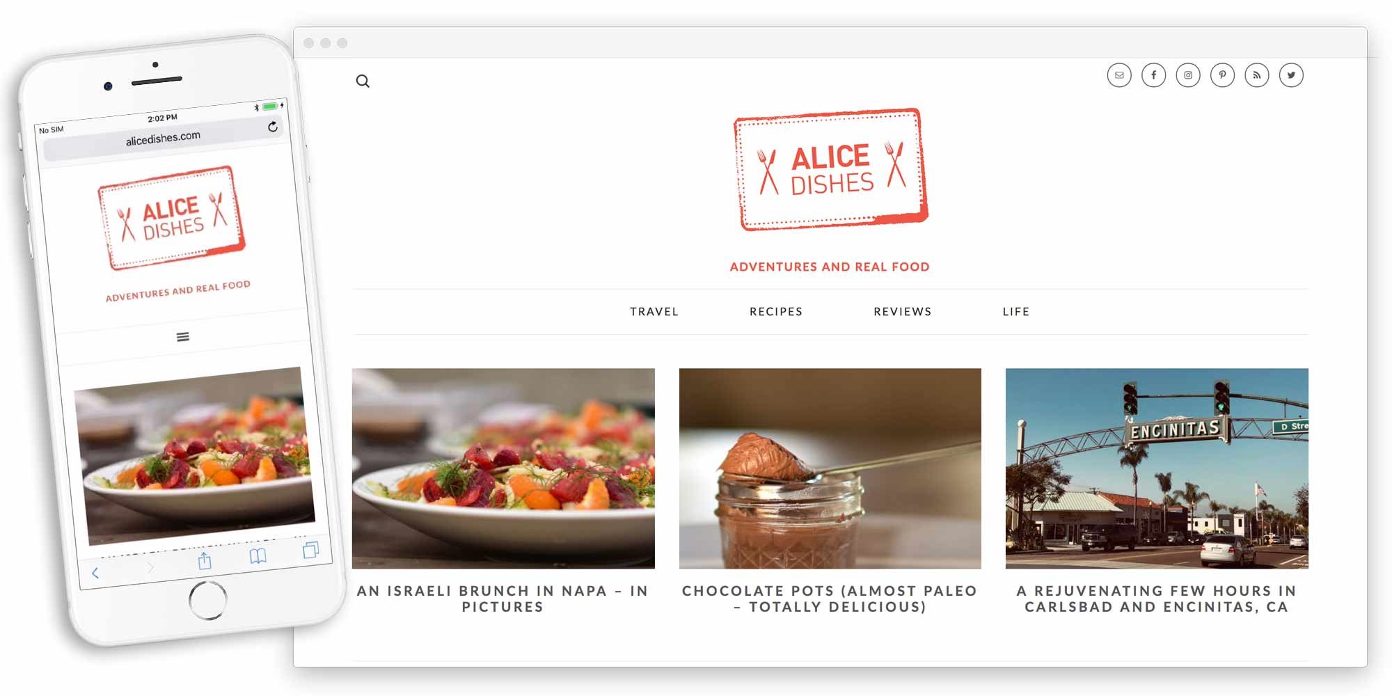alice dishes website by lobstervine