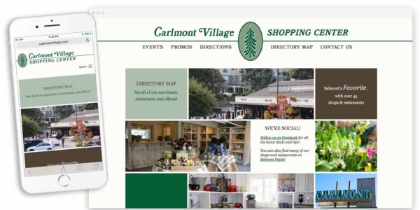 carlmont village website by lobstervine