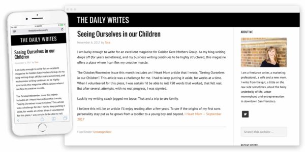 the daily writes website by lobstervine