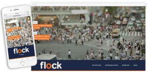 flock marketing website by lobstervine web design