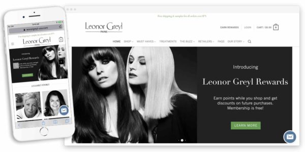 leonor greyl usa website by lobstervine