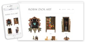 robin dick art website by lobstervine