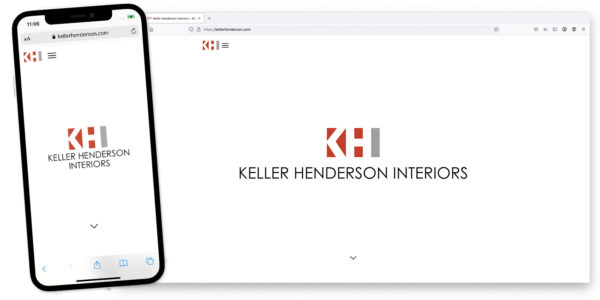 keller henderson interiors website by lobstervine web design