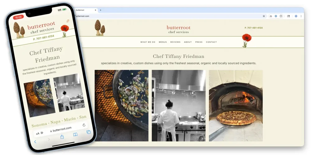 butterroot website chef tiffany friedman private chef services